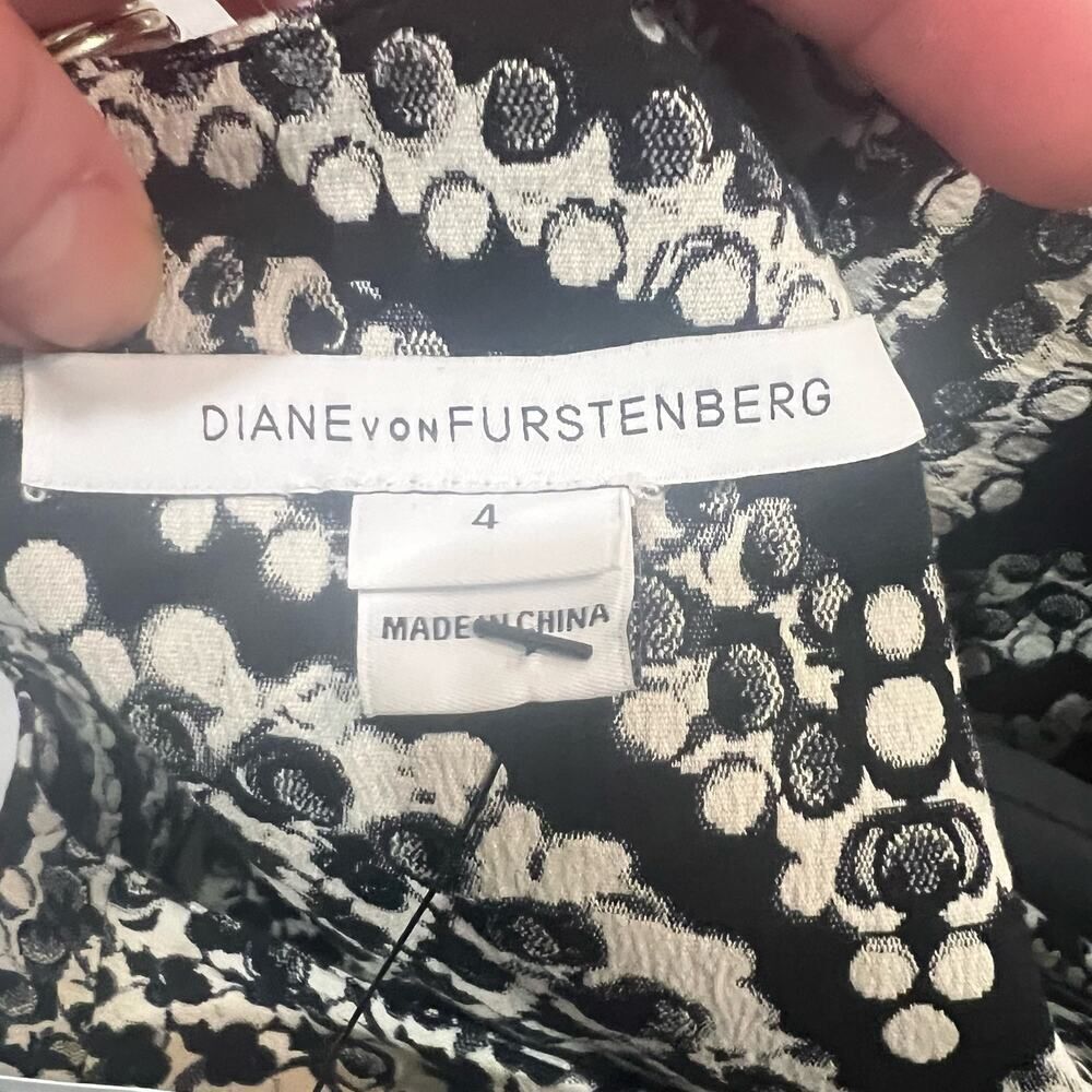 Diane Von Furstenberg DVF Pentra Jacquard Sleeveless dress size 4 - Picture 11 of 11
